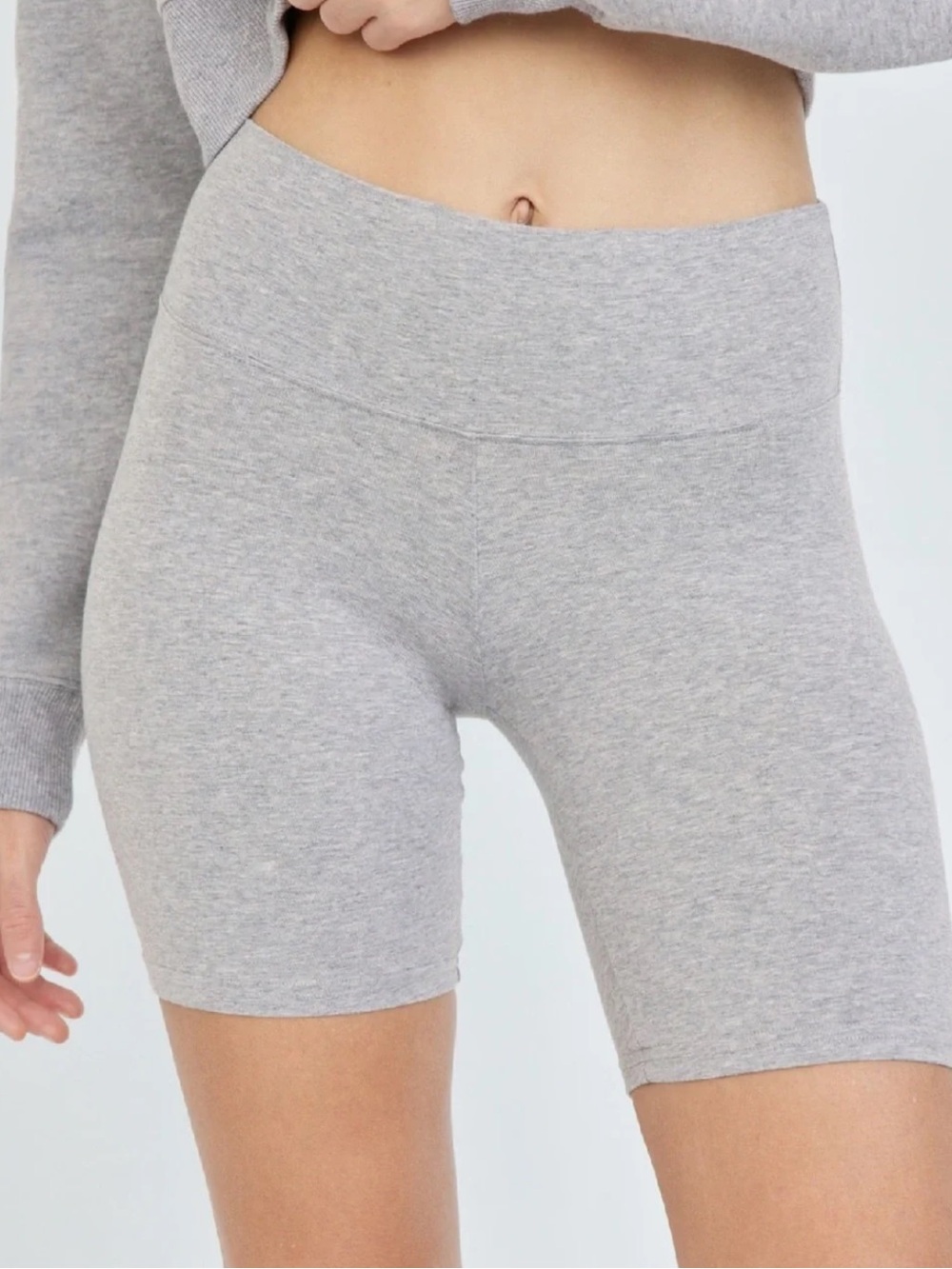 Aritzia TNA Gray Biker Shorts